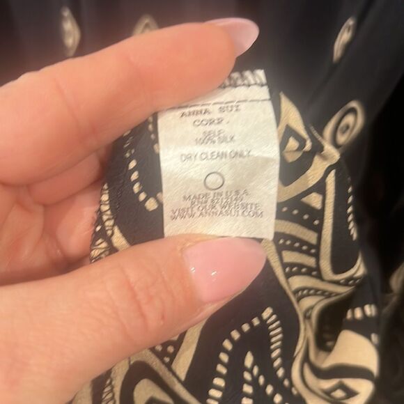 Anna Sui Silk Dress Size 2 - Picture 6 of 6